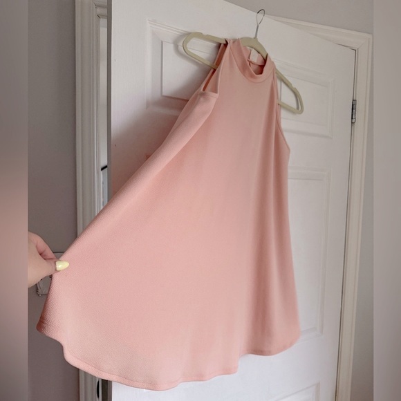 1960s vintage pastel powder pink mini swing dress - Small / Medium - Picture 3 of 4